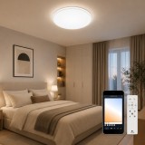 Plafoniera Smart Lord Ring 36W 3000K-6500K IP20, PULSAR