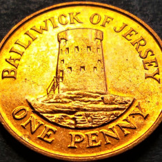 Moneda exotica 1 PENNY - JERSEY, anul 2012 * cod 1774 = A.UNC