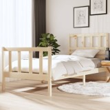 VidaXL Cadru de pat single, 90x190 cm, lemn masiv