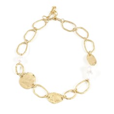 Colier statement cu zale aurii