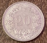 C50 - Moneda foarte veche - Elvetia - 20 rappen - 2011