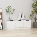 vidaXL Comodă TV, alb, 102x35x36,5 cm, lemn compozit
