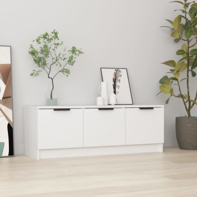 vidaXL Comodă TV, alb, 102x35x36,5 cm, lemn prelucrat 811358 foto