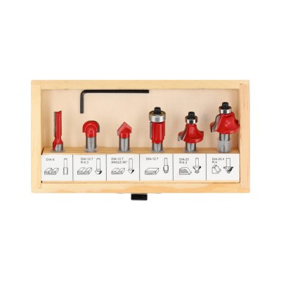 Set 8 freze pentru lemn, prindere 6mm Yato YT-68001 foto