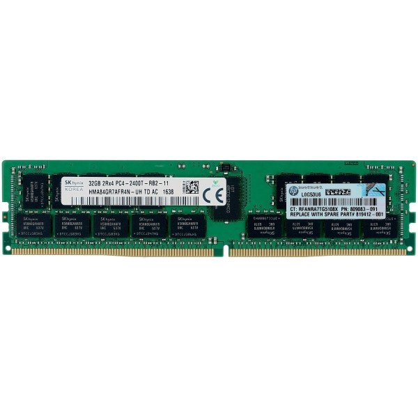 Memorie Server 32GB DDR4 PC4-2400, 2Rx4, CL17, 2400 MHz - HP 805351-B21 809083-091