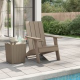 VidaXL Scaun Adirondack, maro deschis, 75x88,5x89,5 cm, polipropilenă