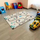 Covor Joaca Copii U-Grow Spuma Pliabil 180x120cm Antiderapant Impermeabil Fara BPA, PVC, Ftalati, Husa Transport