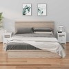 VidaXL Noptiere, 2 buc., alb, 40x35x49 cm, lemn masiv de pin 813712