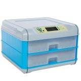 Incubator Clocitoare Automata 128 Oua Gaina, Rata, Gasca, Curca, Prepelita, Porumbel. Display Color, 2 Ventilatoare, 12V/220V