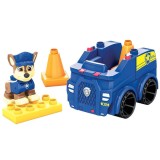 Set de constructie Mega Bloks - Paw Patrol, Masina lui Chase, 10 piese, Mattel