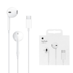 Casti cu fir, microfon si mufa type-c - apple a3046 (myqy3zm/a) - white foto