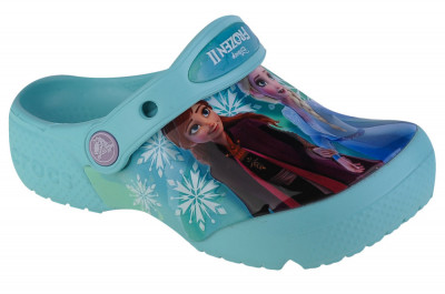 Papuci flip-flop Crocs FL Disney Frozen II T Clog 206804-4O9 albastru foto