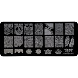 Cumpara ieftin Matrita Metalica Stampila Unghii LUXORISE, Supreme Fantasy