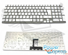 Tastatura Laptop alba Sony 550102M06 515 G layout UK fara rama enter mare foto