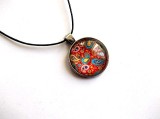 colier sticla multicolor 38201