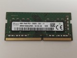 Memorie ram Laptop SK Hynix, 8GB, DDR4, 2666Mhz, 1Rx8, PC4-2666V, CL19, HMA81GS6CJR8N-VK, PC4-21300, 1.2V, non-ECC, Unbuffered, SODIMM, 260 pini