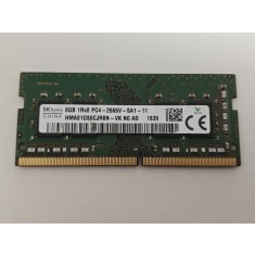 Memorie ram Laptop SK Hynix, 8GB, DDR4, 2666Mhz, 1Rx8, PC4-2666V, CL19, HMA81GS6CJR8N-VK, PC4-21300, 1.2V, non-ECC, Unbuffered, SODIMM, 260 pini