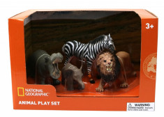 Set 4 figurine - Hipopotam, Elefantel, Zebra si Leu PlayLearn Toys foto