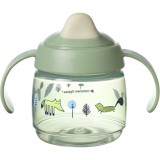Tommee Tippee Superstar 4m+ cană etanșă pentru copii Green 190 ml