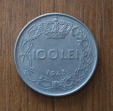 Moneda 100 Lei 1943 Mihai I, Romania - Numismatica