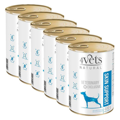 4Vets Natural Veterinary Exclusive SKIN SUPPORT 6 x 400 g foto