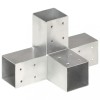 VidaXL Conector de grindă, formă X, 71 x 71 mm, metal galvanizat