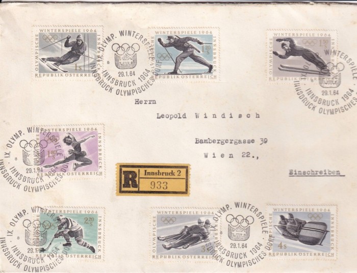 FILATELIE TEMATICA - PLIC AUSTRIA TEMATICA OLIMPIC