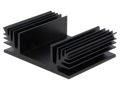 Radiator Extrudat TO3 Negru 50x65x20mm 2,9K/W foto