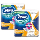 Pachet Prosoape de hartie Zewa Wisch&amp;amp;Weg Design, 2 straturi, 4 role, 288 foi