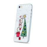 Husa SAMSUNG Galaxy S6 - Winter (Christmas Sheep), Silicon, Carcasa