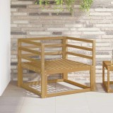 vidaXL Canapea Medie pentru Exterior Lemn Solid de Acacia Alb 3438993