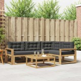 vidaXL Set de canapele de exterior 5 pcs Alb și antracit 3386416