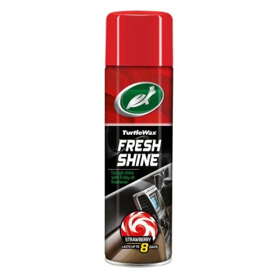 Spray silicon bord Turtle Wax Cockpit Fresh Capsuni 500ml pt. vinil plastic si cauciuc cu parfum de lunga durata AutoDrive ProParts foto
