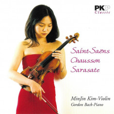 CD MinJin Kim ‎– Saint-Saëns - Chausson - Sarasate , original, muzica clasica