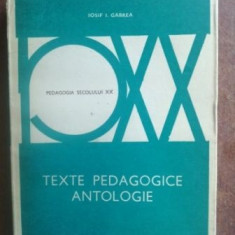 Texte pedagogice antologice- Iosif I. Gabrea