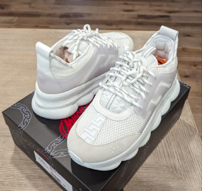 Adidasi Versace Chain Reaction White Premium foto