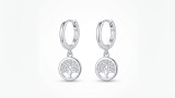 Cumpara ieftin Cercei Drop din Argint 925 Rodiati Tree of Life, cu Zirconiu