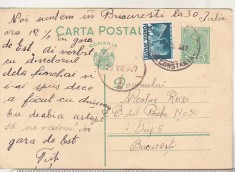 bnk cp Carte postala circulata 1937 - marca fixa