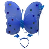 Set aripi fluturas albastru