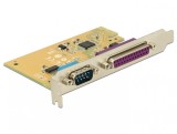 PCI Express cu 1 port serial RS232 + 1 x paralel DB25, Delock 89446