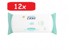 Pachet 12xServetele Umede Dove Baby Sensitive, 50 buc (600 buc) foto