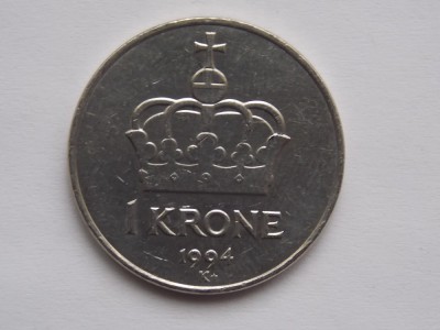 1 KRONE 1994 NORVEGIA foto