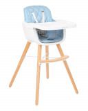 Scaun de masa 2 in 1, Kikka Boo Woody, Blue