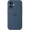 Husa de protectie Apple Silicone Case with MagSafe pentru iPhone 16- Denim