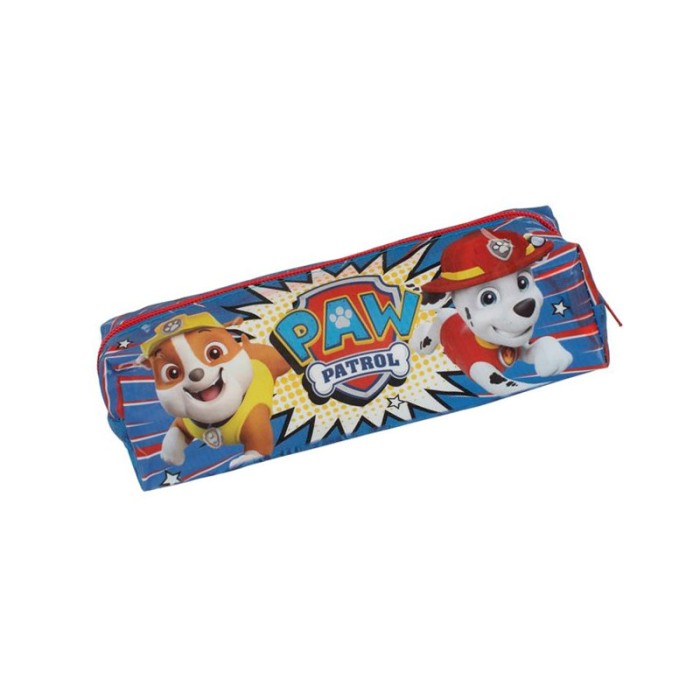 Penar tub pentru scoala, gradinita, Model Paw PAtrol, Albastru, baieti, 20x6x6 cm, ATU-084910