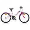 Bicicleta pentru copii Alb cu Roz DB-420D-0509SC Dino Bikes, 20 inch