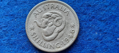 AUSTRALIA 1 SHILLING 1946 AG foto