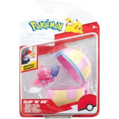 Figurina in bila Clip N Go Pokemon S2, Tinkatink si Heal Ball