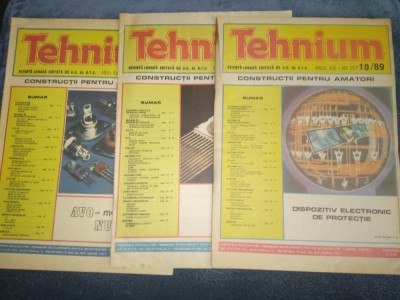12 REVISTE TEHNIUM 1971 1974 1988 ETC foto