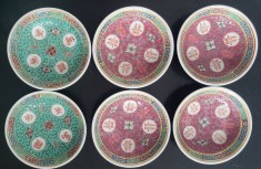 Serviciu-set portelan 6 castroane vintage, boluri, castronele China